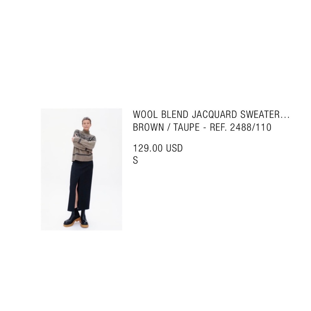 PERFECT CONDITION WOOL ZARA SWEATER